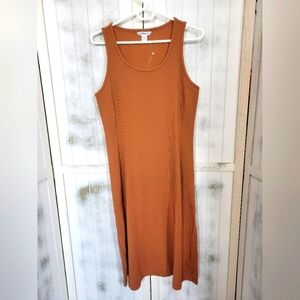 Nwot Athleta Midi Dress Brown Medium